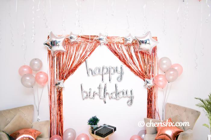 Decoration of wall for birthday