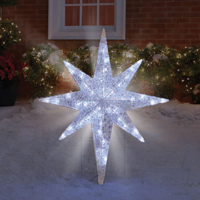 Big christmas star decoration