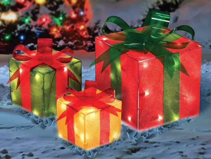 Christmas gift boxes outdoor decoration