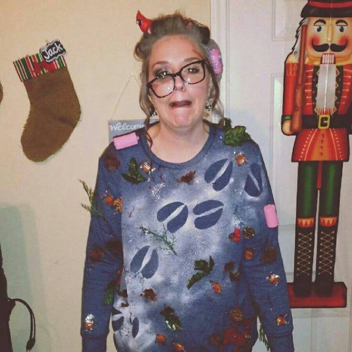 Ugly christmas sweater door decoration ideas