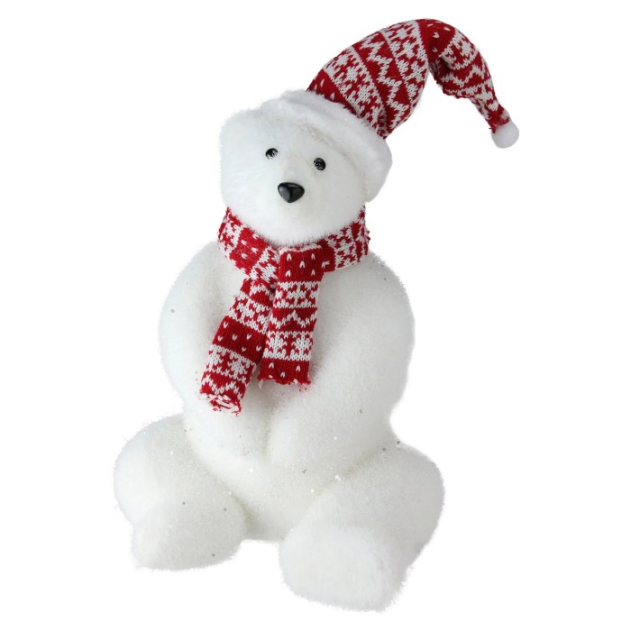 Christmas polar bear decoration